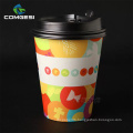 Printed customized logo pe coated factory price hot 16 oz disposable paper cup design
